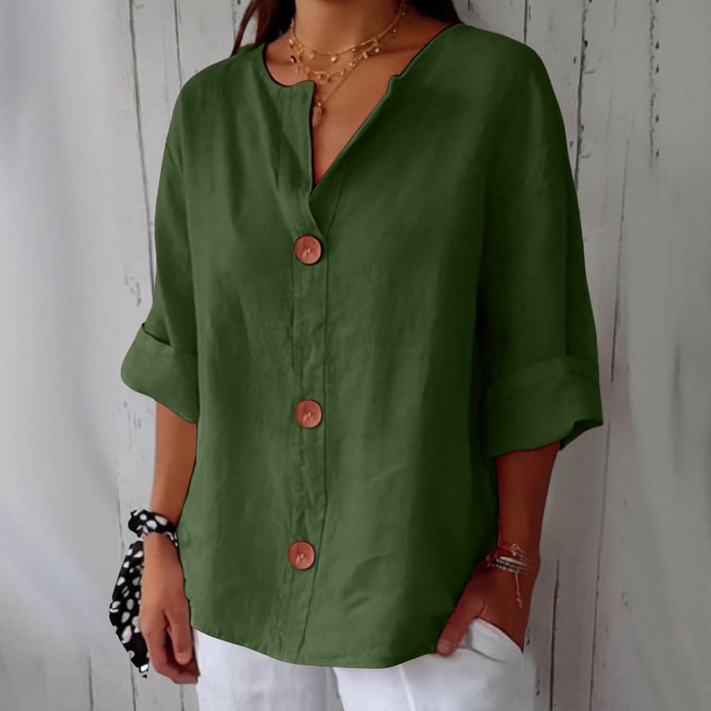 Yoshi | Casual Linen Blouse