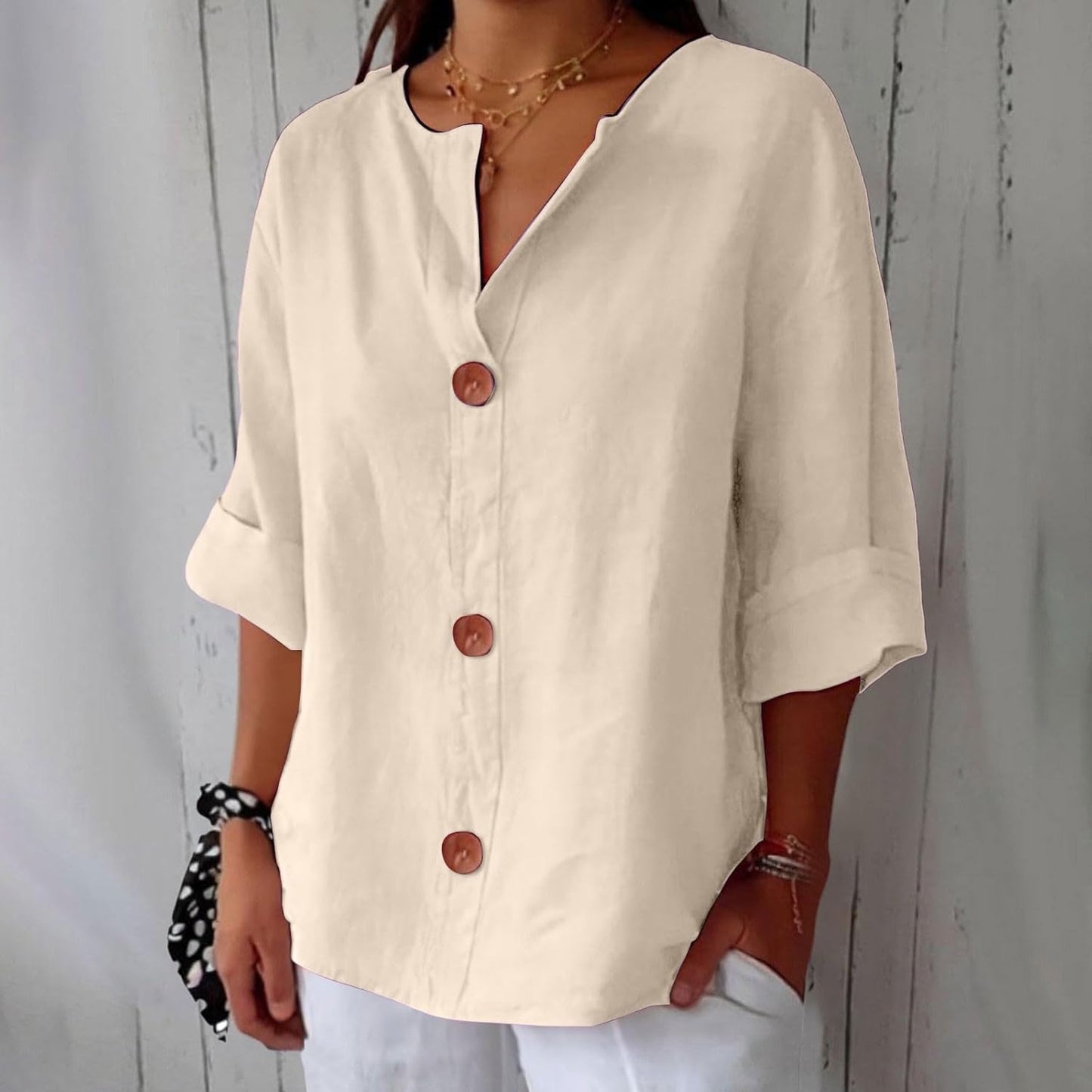 Yoshi | Casual Linen Blouse